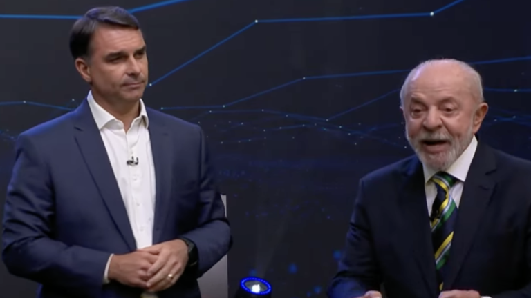 Debate na Band coloca Lula e Flávio frente a frente