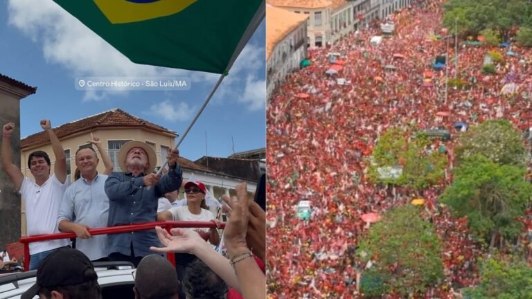 Presidente Lula cumpre agenda de campanha com caminhada
