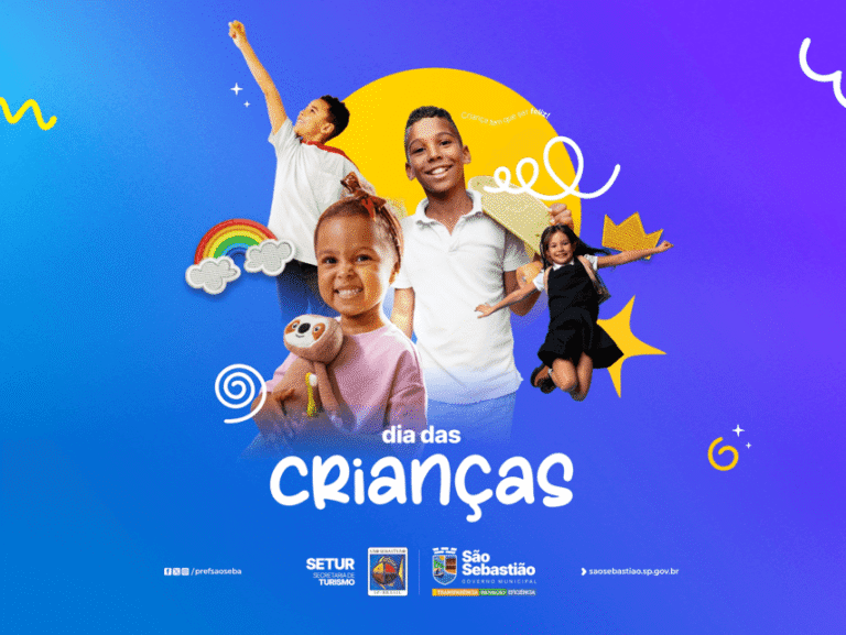 São Sebastião lança programação gratuita para Dia das Crianças