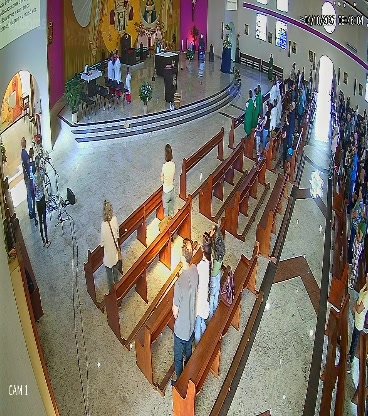 Hoje na missa das 8h00 da manhã na Catedral